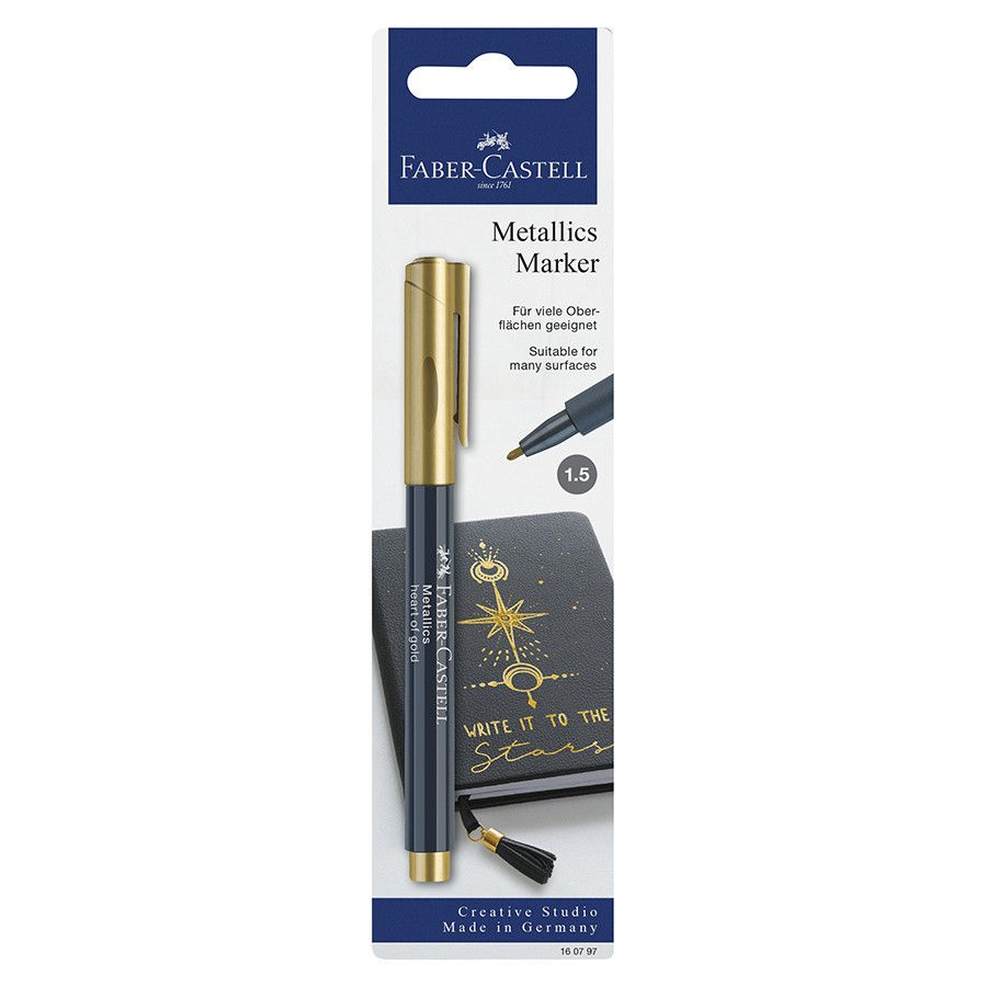 Marqueurs Metallics 1.5Mm Or Sous Blister - Faber Castell