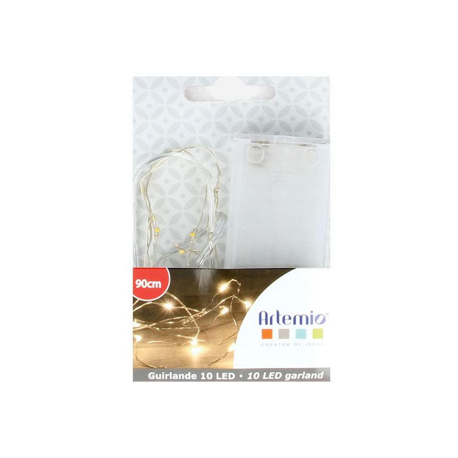 GUIRLANDE LUMINEUSE FIL CUIVRE 10 LED 90CM ARTEMIO IM#6528 GUIRLANDE LUMINEUSE FIL CUIVRE 10 LED 90CM ARTEMIO IM#6528