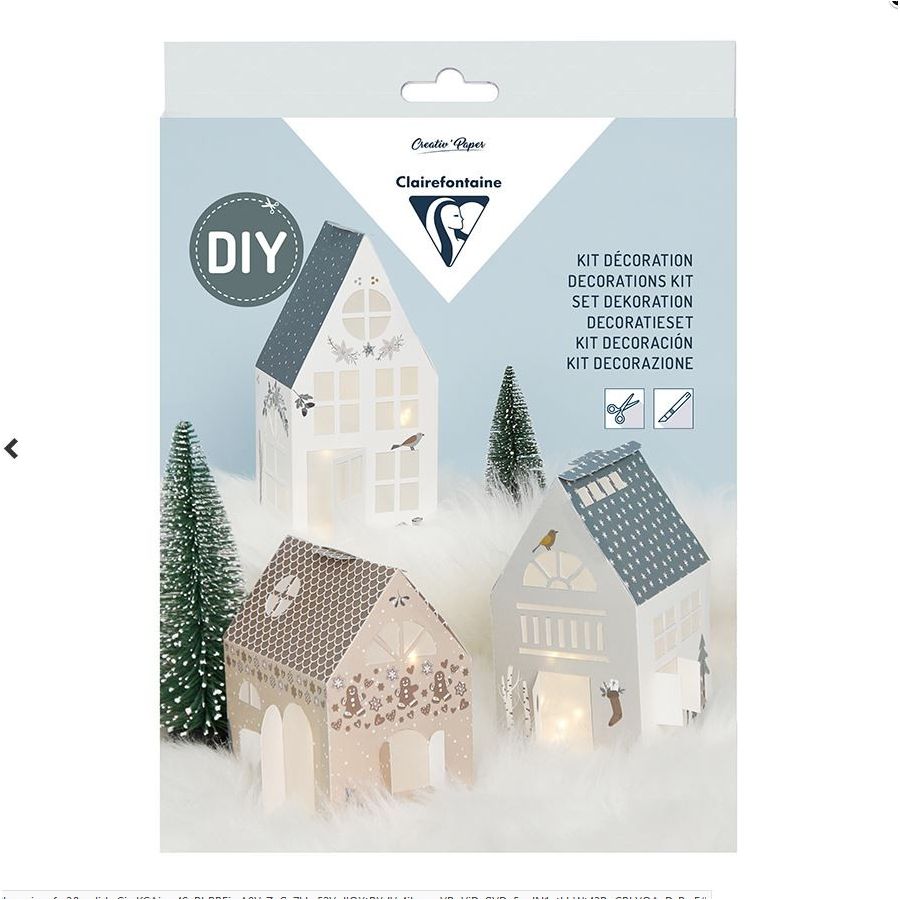 KIT CREATIF MAISONNETTES DE NOEL IM#6535 KIT CREATIF MAISONNETTES DE NOEL IM#6535