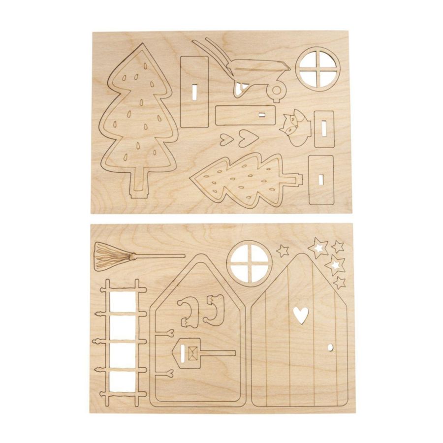 porte en bois lutin à monter Rayher