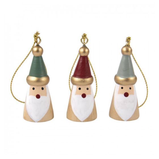 santa en bois à suspendre Rayher