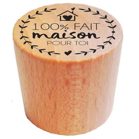 Tampon bois rond Fait Maison