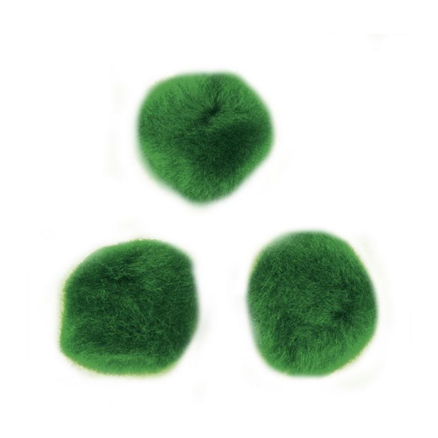 SET DE 60 POMPONS 15MM VERT IM#6667 SET DE 60 POMPONS 15MM VERT IM#6667