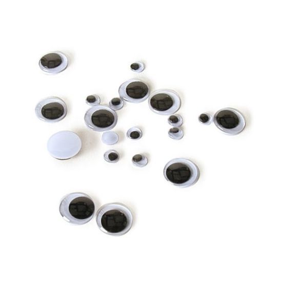 yeux en plastique avec puplle mobile Rayher