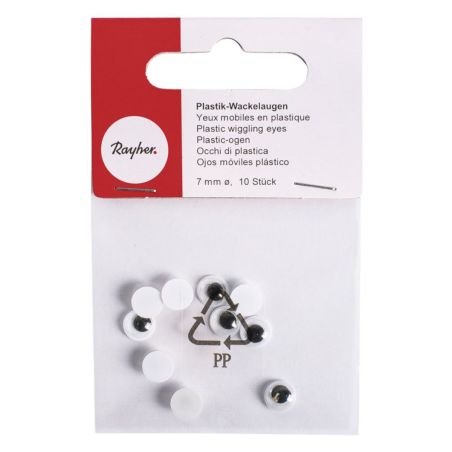 yeux en plastique avec pupille mobile Rayher yeux en plastique avec pupille mobile Rayher