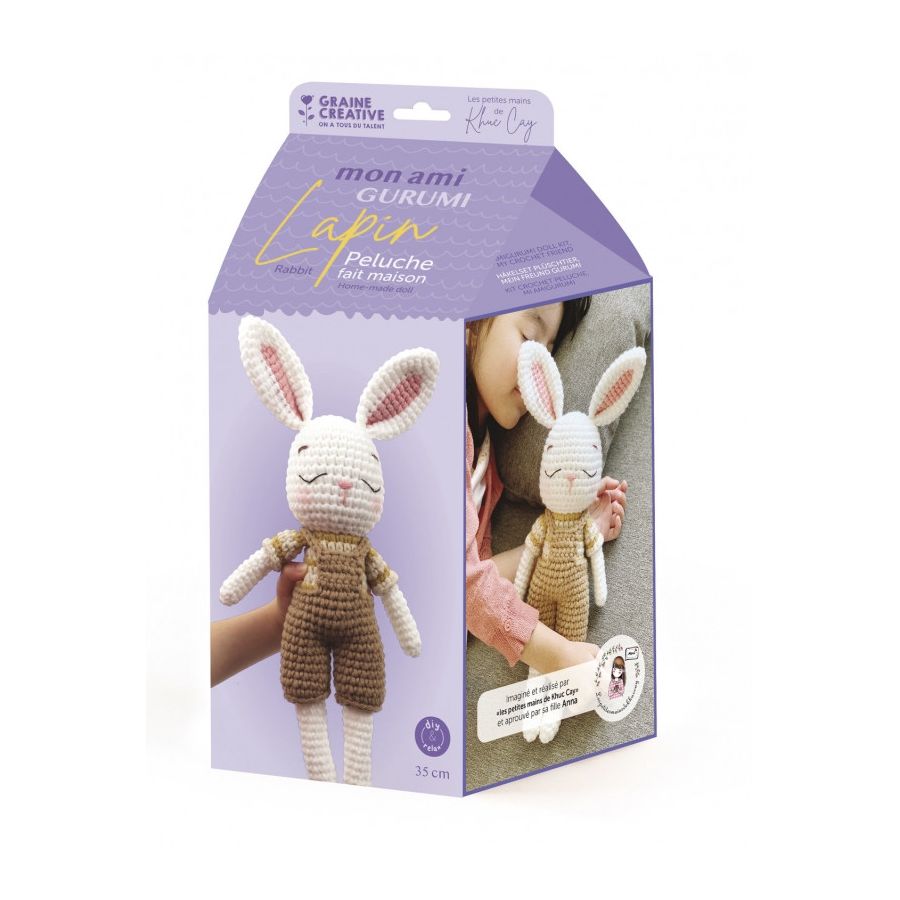 kit mon amigurumi lapin Graine créative