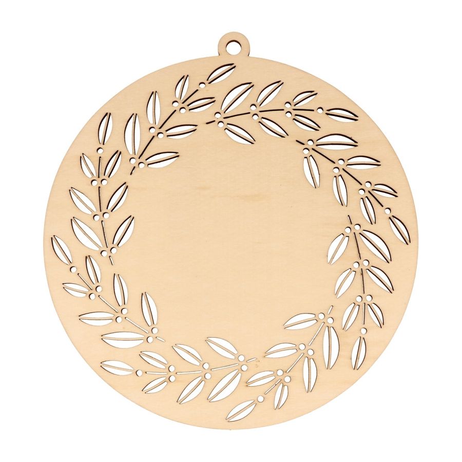 MEDAILLON COURONNE "SPLENDID CHRISTMAS" A SUSPENDRE IM#6792