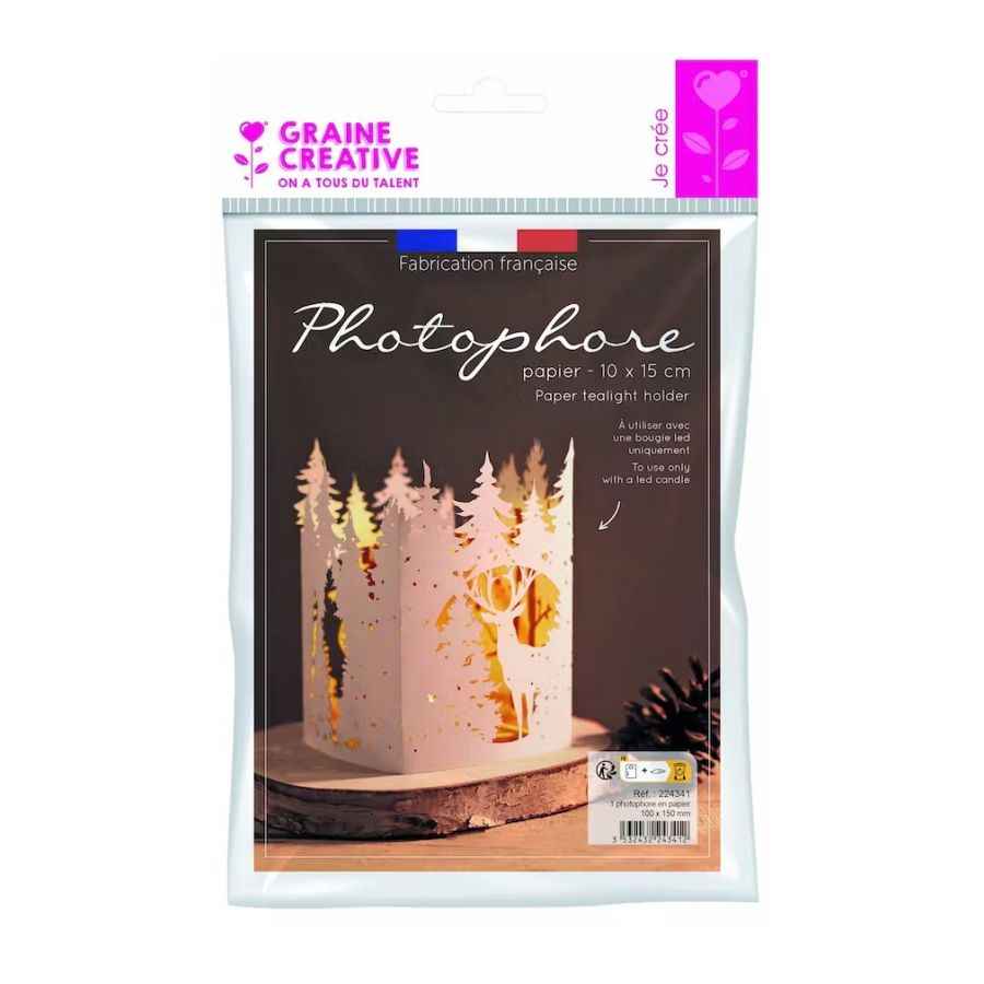 PHOTOPHORE PAPIER FORET IM#6897 PHOTOPHORE PAPIER FORET IM#6897