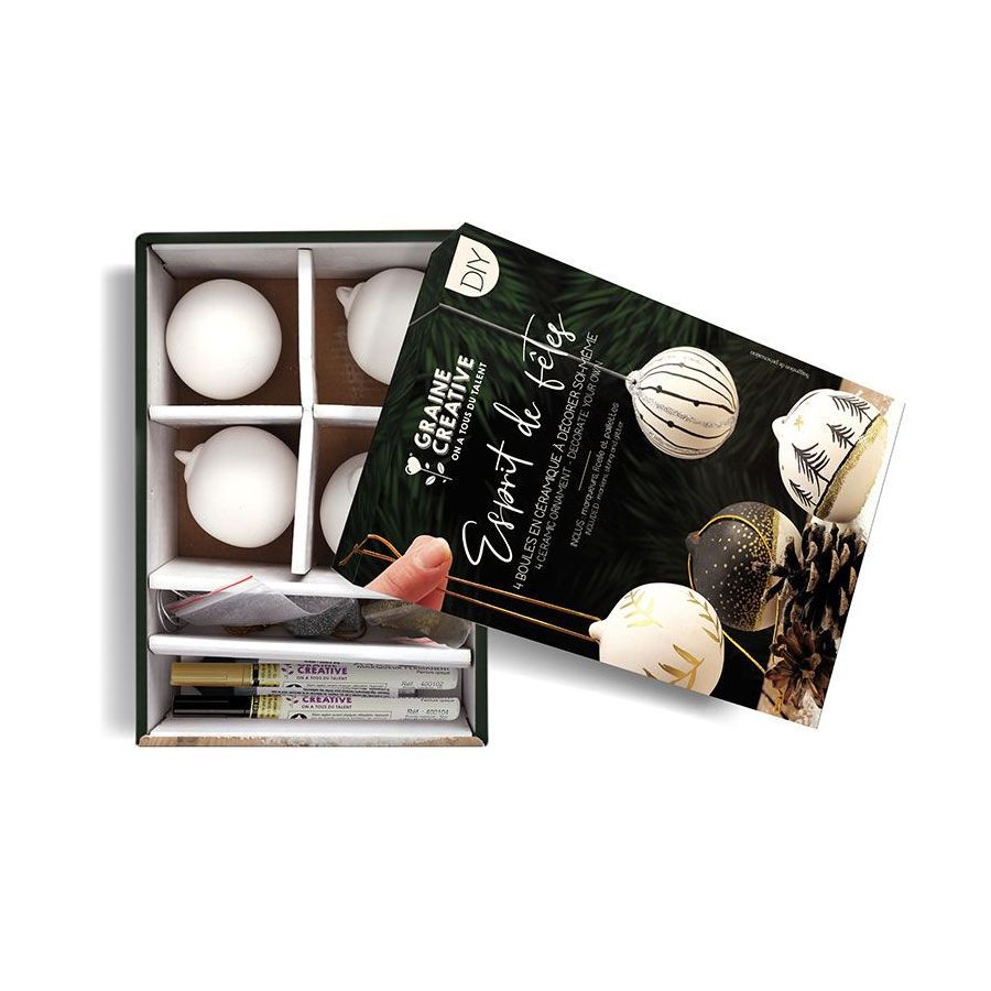 COFFRET BOULES NOEL A DECORER IM#6900 COFFRET BOULES NOEL A DECORER IM#6900