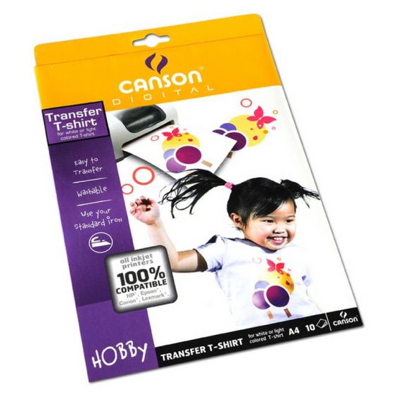 CANSON - Pochette 12 feuilles de papier création A4 - 150g/m² couleurs  claires assorties