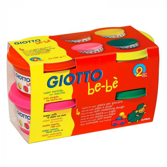 PATE A JOUER 4X100G GIOTTO BE-BE IM#716