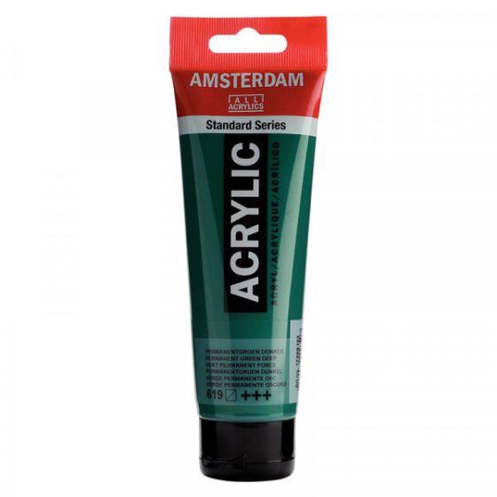 ACRYLIQUE AMSTERDAM 120 ML Couleur:VERT PERMANENT FONCEIM#7346