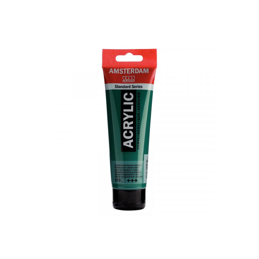 ACRYLIQUE AMSTERDAM 120 ML Couleur:VERT PERMANENT FONCEIM#7749