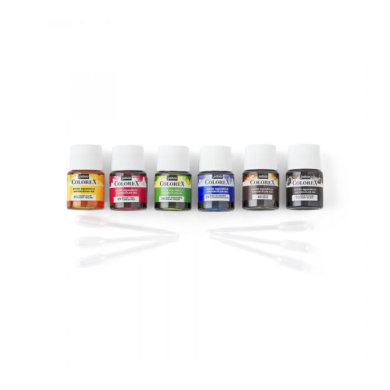 Pebeo - Set De 6X20 Ml Essentiels Encre Aquarelle Colorex