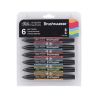 SET 6 BRUSHMARKER TONS MOYEN WINSOR & NEWTON IM#8194