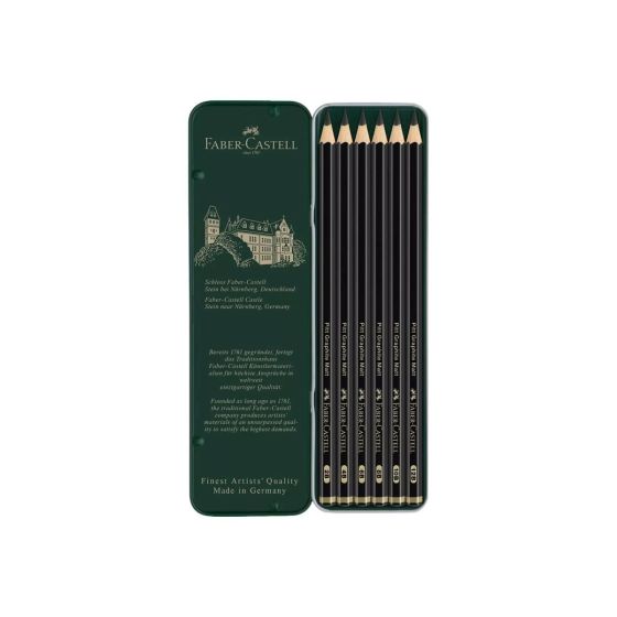 Etui Crayons Graph Pitt Graphite Matt Faber-Castell 6 Pcs