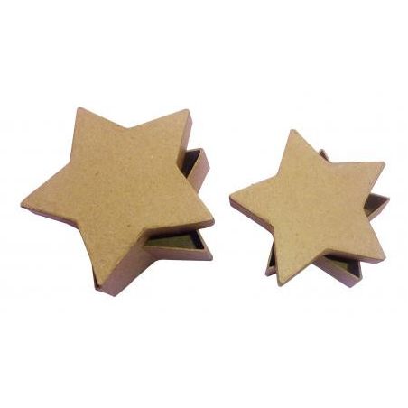 LOT 2 BOITES ETOILES 10 X 3 ET 12 X 3 CM IM#825