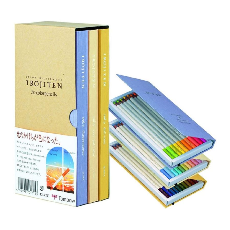 Crayons De Couleurs Irojiten Set Seascape Tombow 30 Pcs