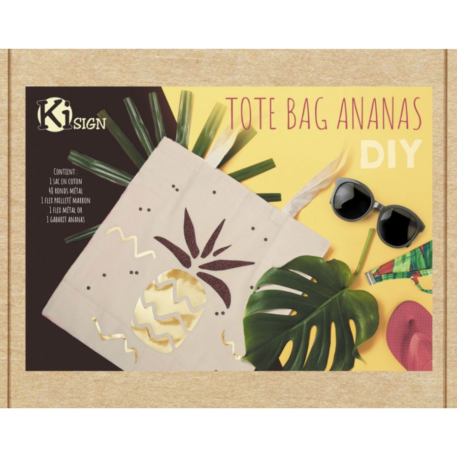 Kit Custo Tote Bag Ananas