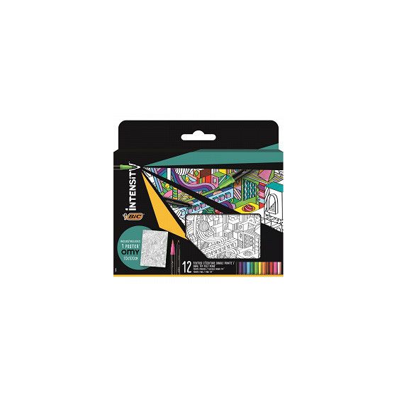 Bic Set De 12 Feutres Double Pointe Intensity