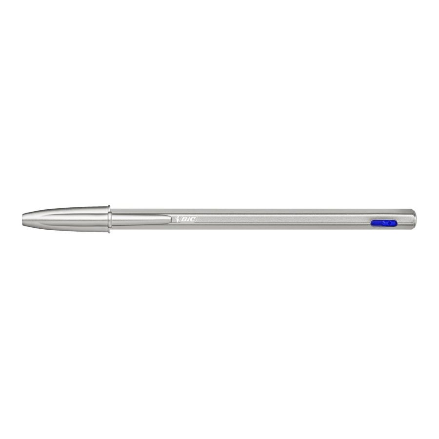 Stylo Bic Bleu Cristal Re'New Rechargeable + 2 Recharges
