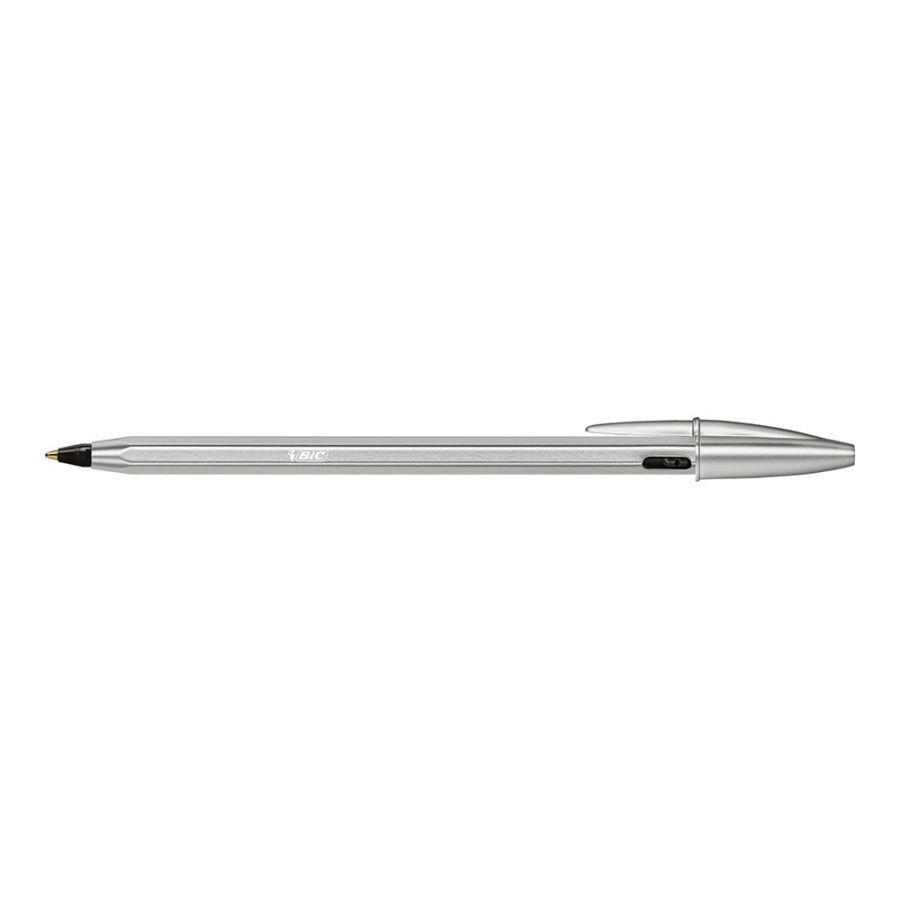 Stylo Bic Noir Cristal Re'New Rechargeable + 2 Recharges