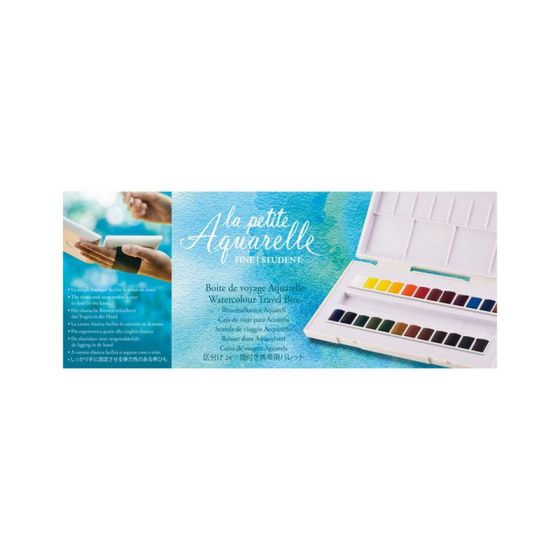 LA PETITE AQUARELLE BOITE 24 DEMI-GODETS FINE    