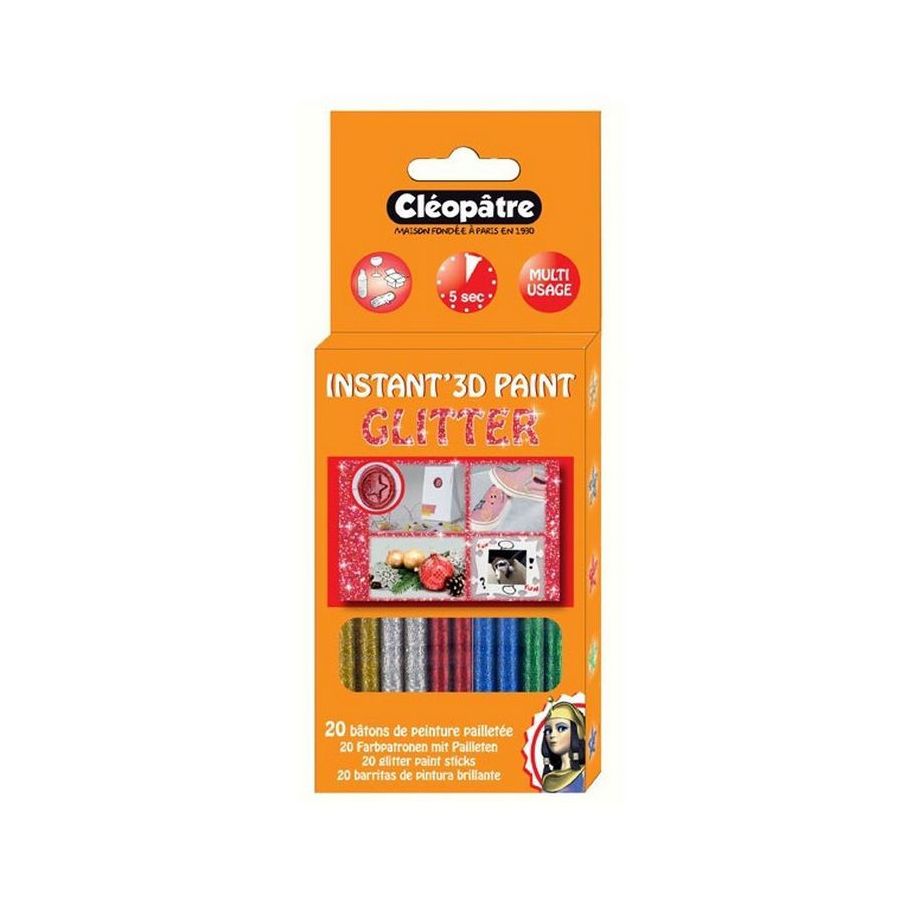 SACHET 20 BATONS COLLE - PAILLETTEE 5 COULEURS IM#867 SACHET 20 BATONS COLLE - PAILLETTEE 5 COULEURS IM#867