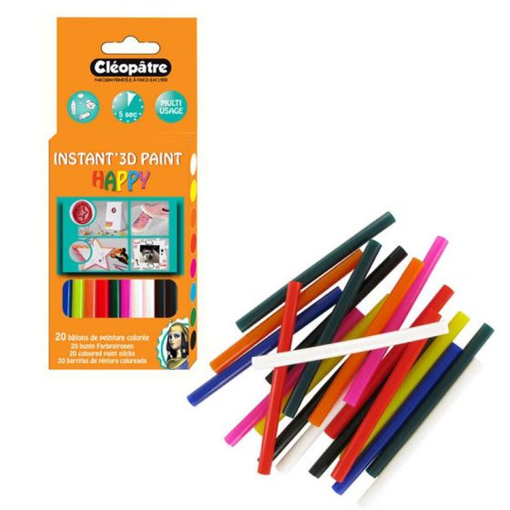 SACHET 20 BATONNET COLLE - COULEUR IM#868