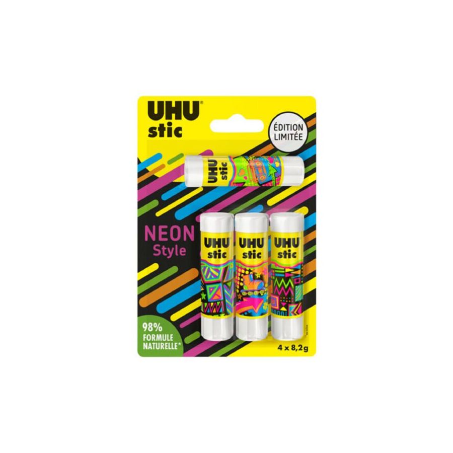 UHU 3 bâtons colle 21g + 1 bâton 8,2g offert