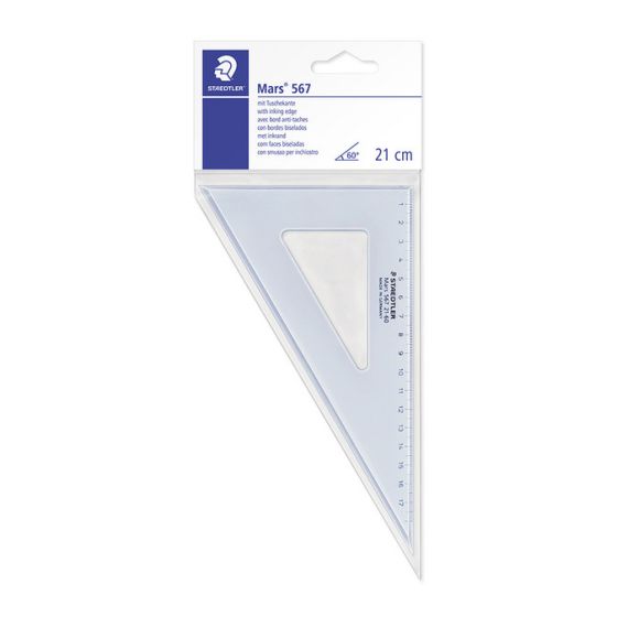 EQUERRE MARS BLEUE 60° 21CM IM#8830