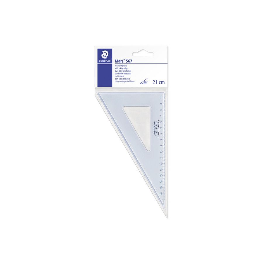 EQUERRE MARS BLEUE 60° 21CM IM#8830