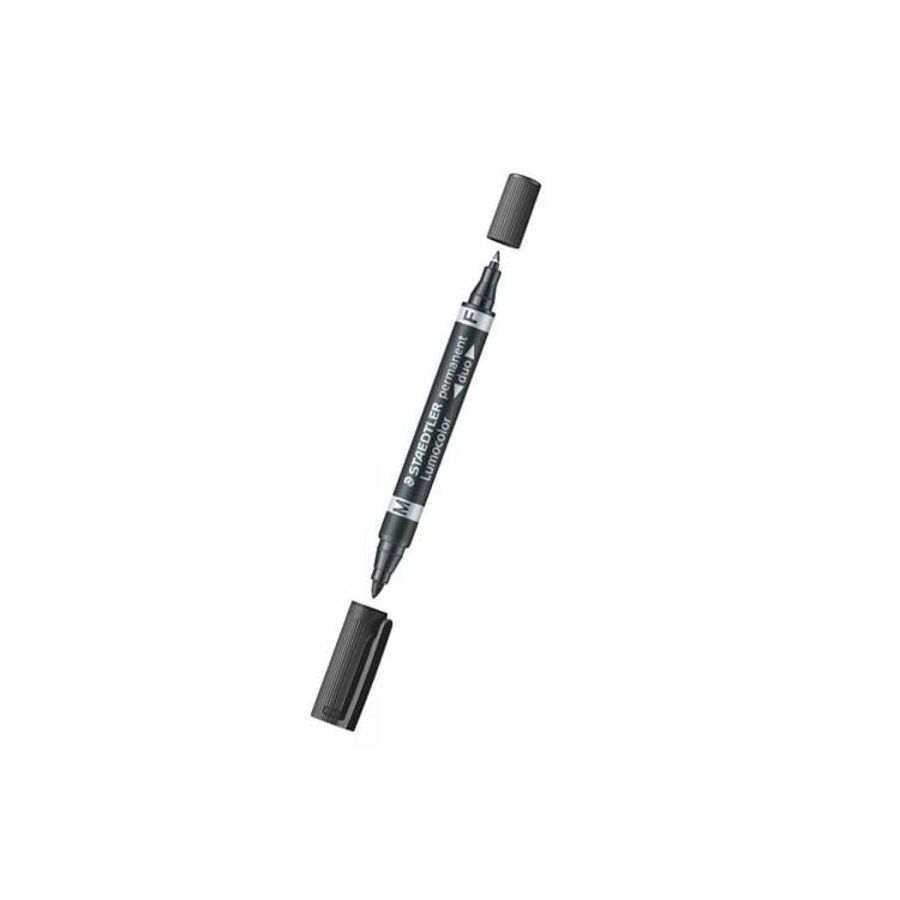 MARQUEUR LUMOCOLOR PERMANENT DUO NOIR IM#8845 MARQUEUR LUMOCOLOR PERMANENT DUO NOIR IM#8845