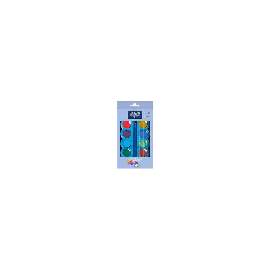 LB EDU BOITE GOUACHE PASTILLES 12X30MM + PINCEAU IM#8928 LB EDU BOITE GOUACHE PASTILLES 12X30MM + PINCEAU IM#8928