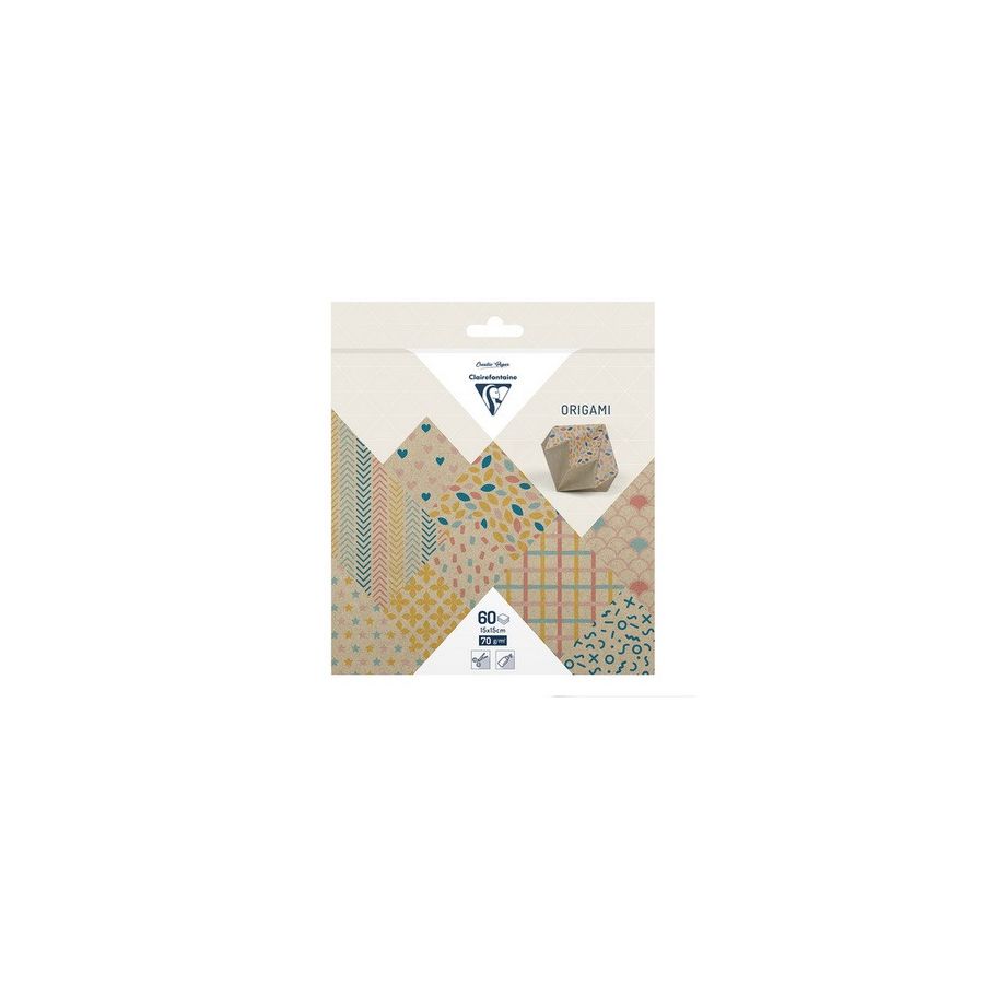 origami 60 feuilles crafty color
