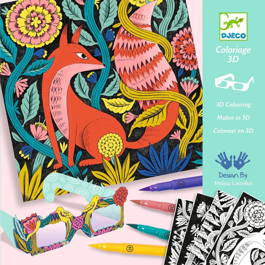 FORET FANTASTIQUE - COLORIAGE 3D - DJECO IM#9087 FORET FANTASTIQUE - COLORIAGE 3D - DJECO IM#9087