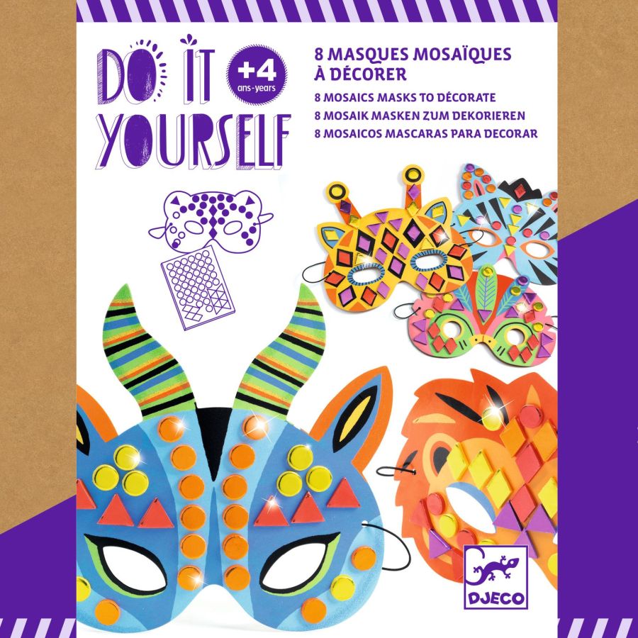 MASQUES DIY - ANIMAUX DE LA JUNGLE - DJECO IM#9116 MASQUES DIY - ANIMAUX DE LA JUNGLE - DJECO IM#9116