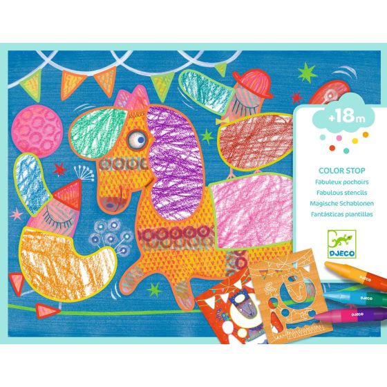 coloriages pour les petits funambule et balles Djeco