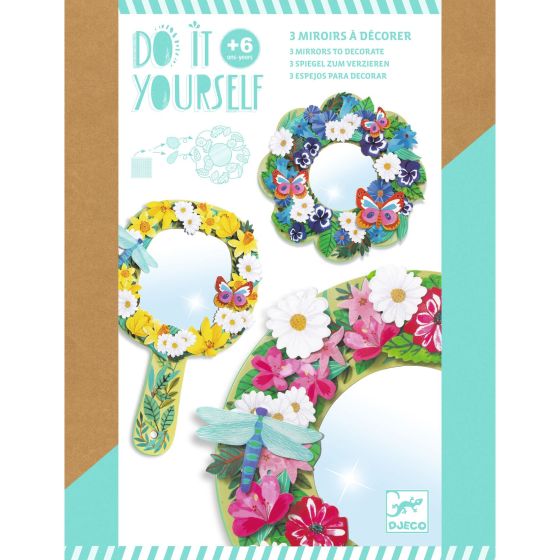 coffret diy 3 miroirs à décorer Djeco