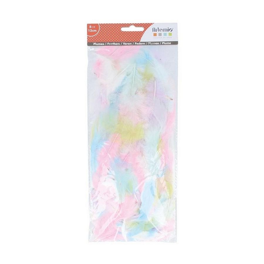 PLUMES COLOREES PASLEL ARC-EN-CIEL 10G ARTEMIO IM#9169 PLUMES COLOREES PASLEL ARC-EN-CIEL 10G ARTEMIO IM#9169