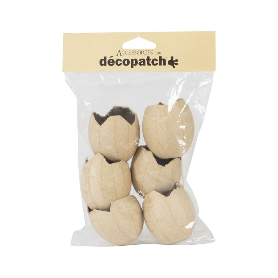 SACHET DE 6 ŒUFS CASSES WATERPROOF 5X5X5,3CM DECOPATCH IM#9175 SACHET DE 6 ŒUFS CASSES WATERPROOF 5X5X5,3CM DECOPATCH IM#9175