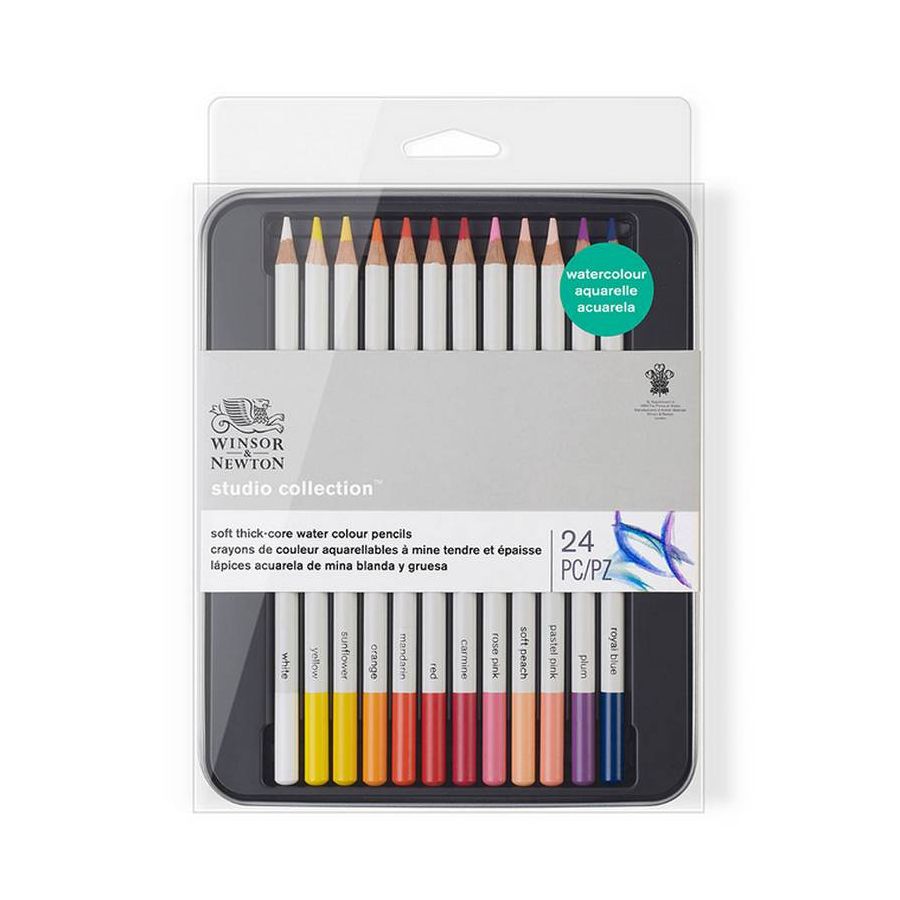 W&N CRAYON AQUARELLABLE SET 24