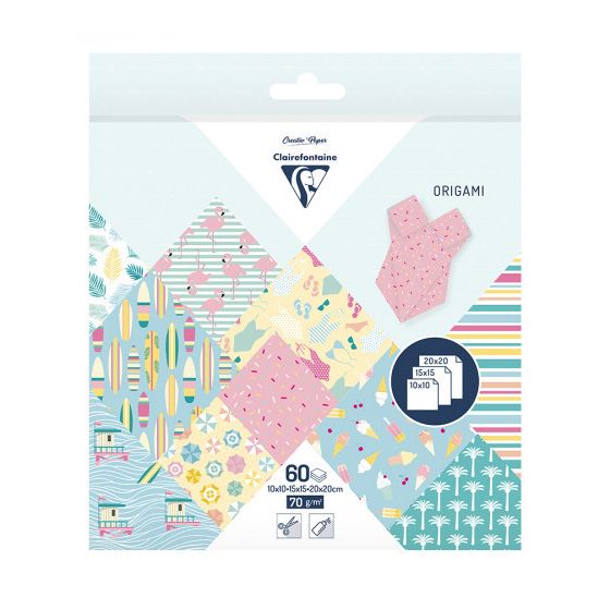 POCHETTE DE 60 FEUILLES CALIFORNIA 3 FORMATS CLAIREFONTAINE IM#9224