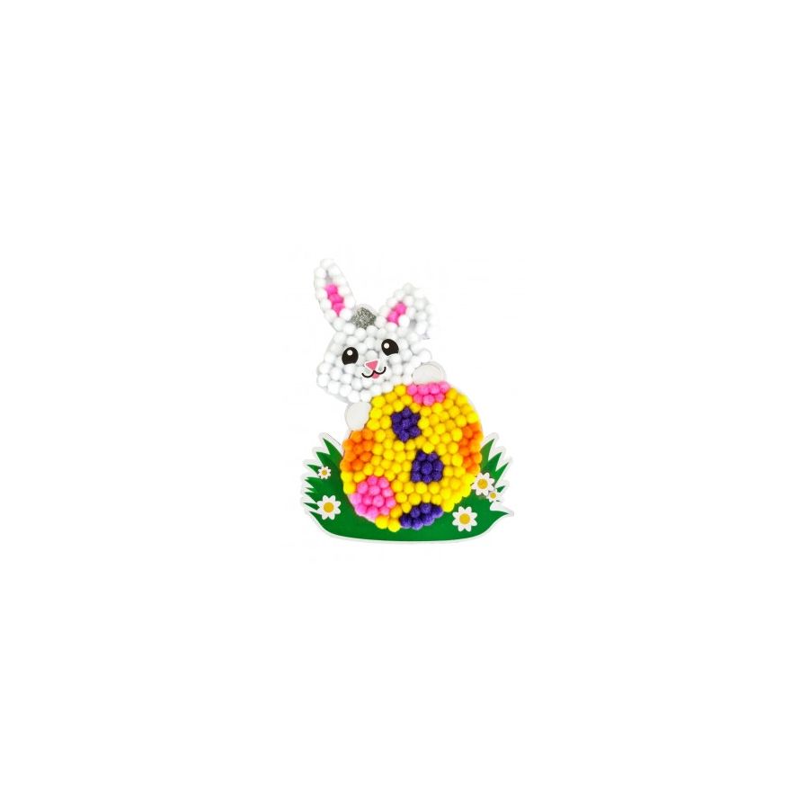 KIT LAPIN EN POMPOMS 13,7X18CM CTOP IM#9236 KIT LAPIN EN POMPOMS 13,7X18CM CTOP IM#9236