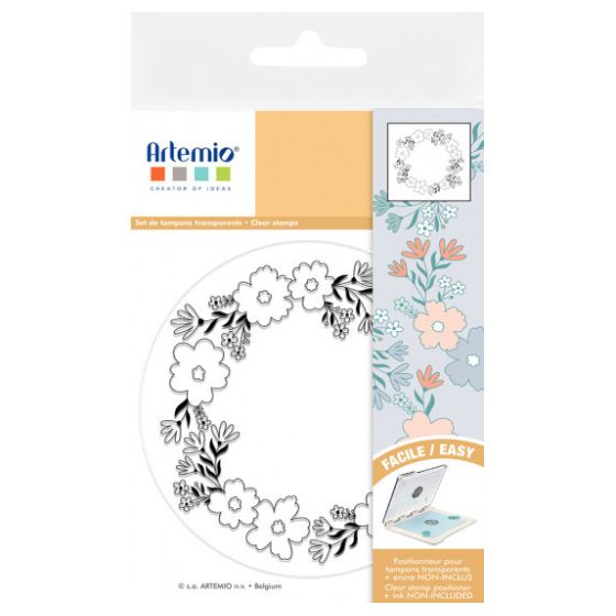 TAMPONS TRANSPARENTS COURONNE 12X12CM COLLECTION MARIPOSA ARTEMIO IM#9249