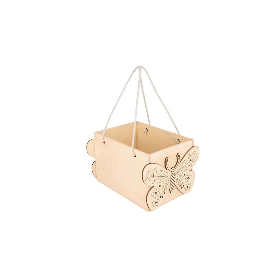 PANIER EN BOIS PAPILLON MARIPOSA 17,3 X 15 X 11 CM ARTEMIO IM#9274 PANIER EN BOIS PAPILLON MARIPOSA 17,3 X 15 X 11 CM ARTEMIO IM#9274