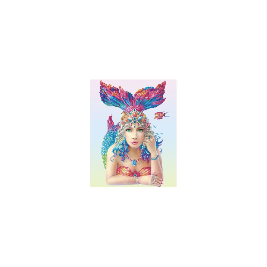 KIT POSE DE SIRENE 49X59CM DIAMOND DOTZ IM#9284 KIT POSE DE SIRENE 49X59CM DIAMOND DOTZ IM#9284