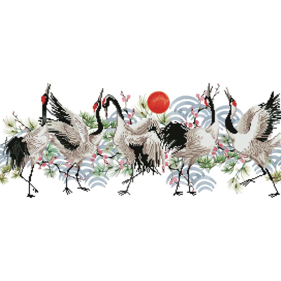 BRODERIE DIAMOND DOTZ - BROLGA DANCE IM#9328 BRODERIE DIAMOND DOTZ - BROLGA DANCE IM#9328