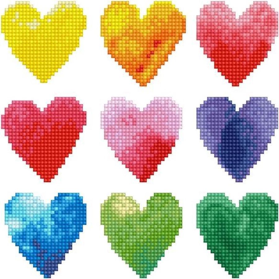 DIAMOND DOTZ LOVE RAINBOW 23X23 CM IM#9345 DIAMOND DOTZ LOVE RAINBOW 23X23 CM IM#9345