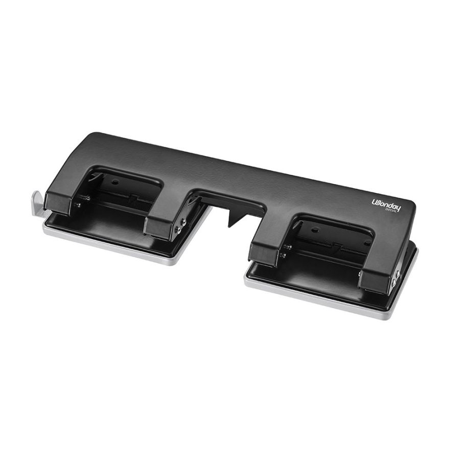 Perforateur 4 Trous Initial 20 Feuilles Metal Noir